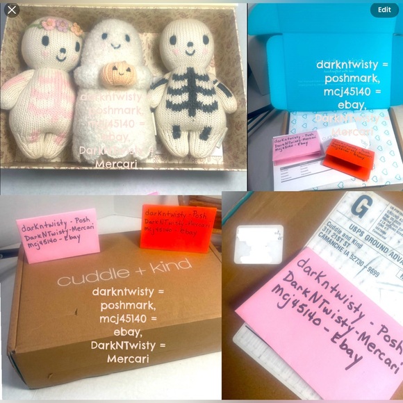 3 Pc BNWT CUDDLE + KIND 1 BOUCLE ALPACA GHOST W PUMP AND 2 KNIT SKELETON BABIES - Picture 4 of 16